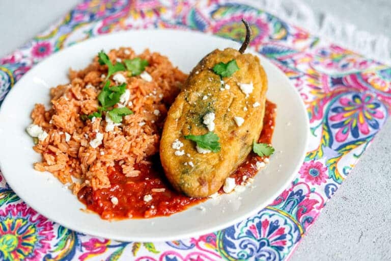 Stuffed chile relleno recipe.