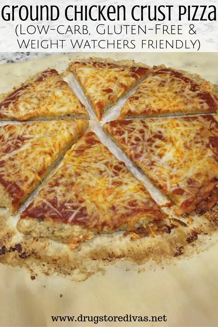 Pizza with ground turkey crust.