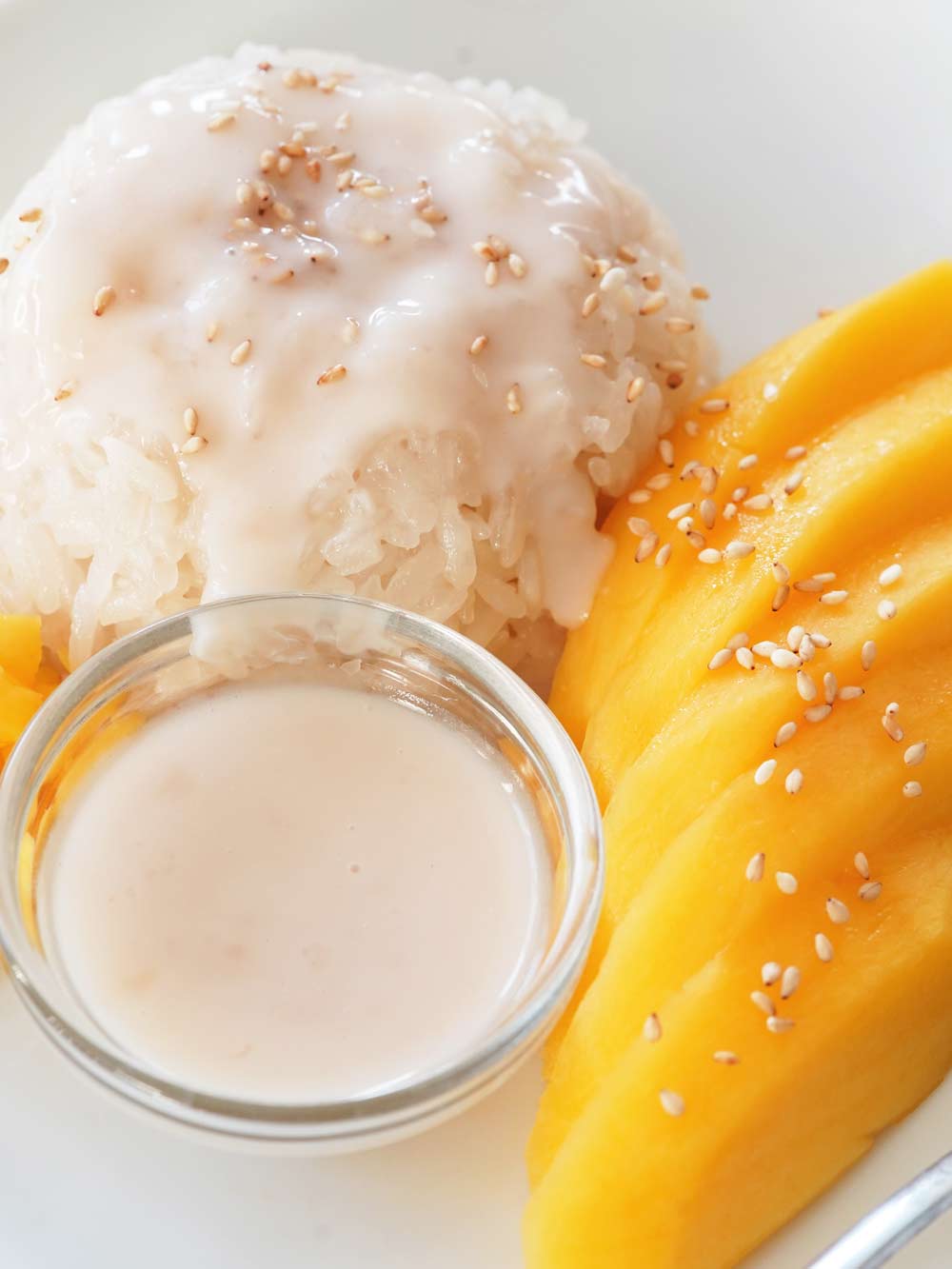 Instant Pot mango sticky rice.