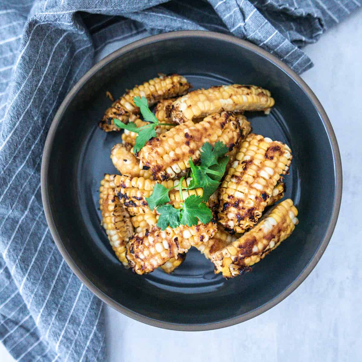  Miso corn riblets in a bowl